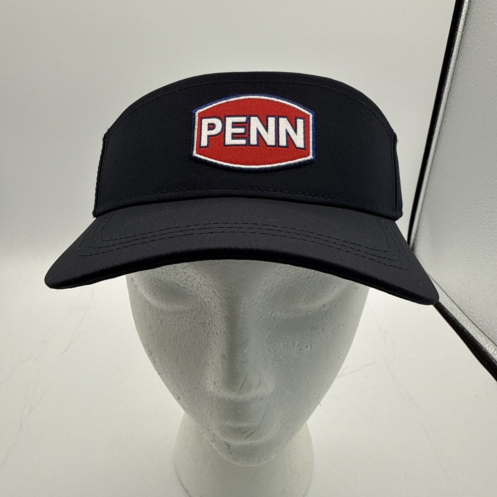 PENN Performance Fishing Sun Visor Adjustable Hat Embroidered Blue‎ OS Adult New